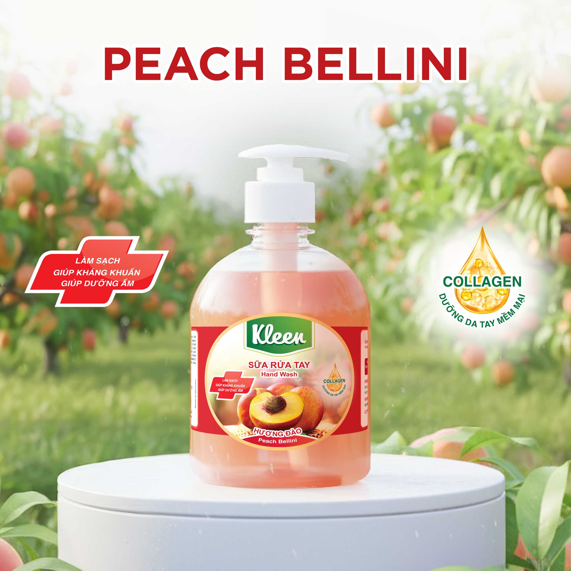 Kleen Hand Sanitizer - Peach
